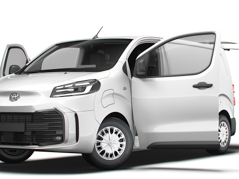 Toyota ProACE Electric Tailgate L2 HQ Interior 2024 3D Model