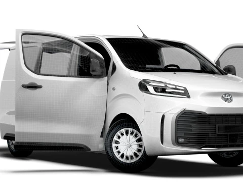 Toyota ProACE Electric Tailgate L2 HQ Interior 2024 3D Model
