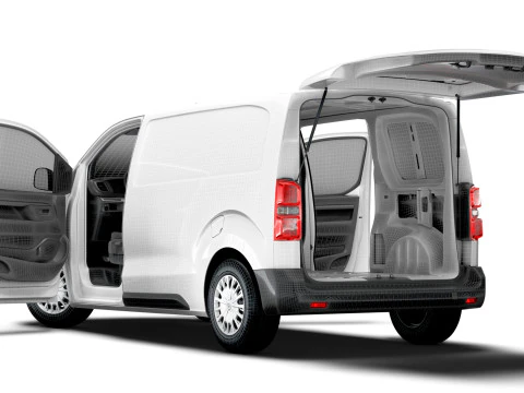 Toyota ProACE Electric Tailgate L2 HQ Interior 2024 3D Model