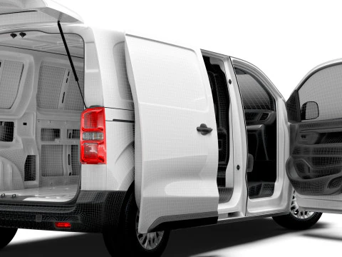 Toyota ProACE Electric Tailgate L2 HQ Interior 2024 3D Model