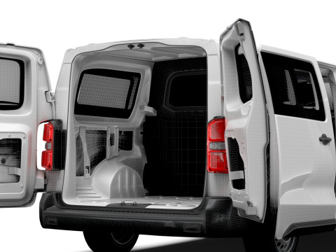 Vauxhall Vivaro Electric CombiVan L3 HQ Interior 2024 3Dモデル