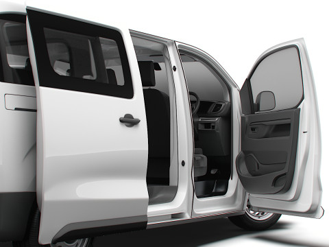 Vauxhall Vivaro Electric CombiVan L3 HQ Interior 2024 3Dモデル