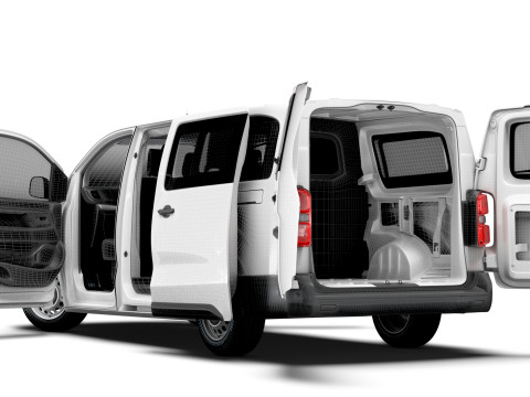 Vauxhall Vivaro Electric CombiVan L3 HQ Interior 2024 3Dモデル