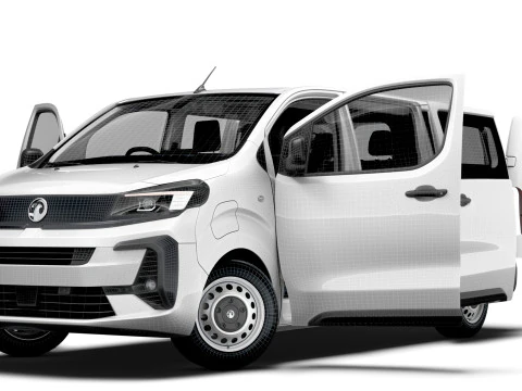 Vauxhall Vivaro Electric CombiVan L3 HQ Interior 2024 3D Model