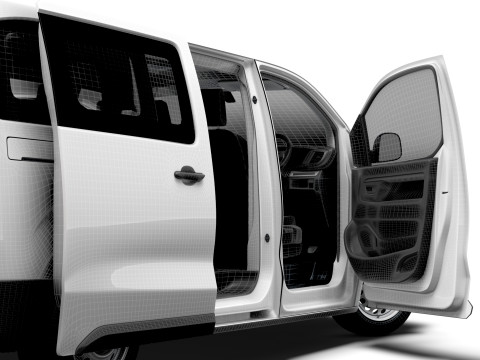 Vauxhall Vivaro Electric CombiVan L3 HQ Interior 2024 3Dモデル