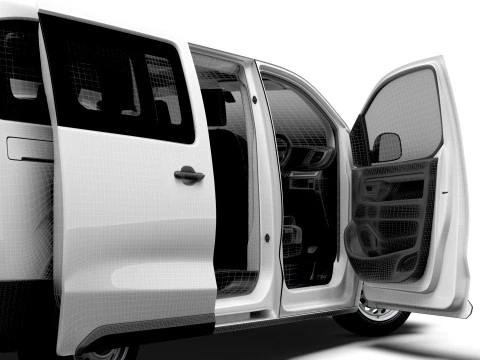 Vauxhall Vivaro Electric CombiVan L3 HQ Interior 2024 3D Model