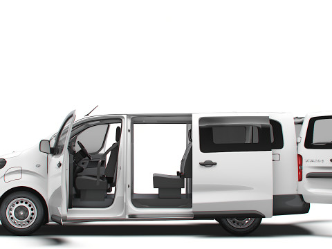 Vauxhall Vivaro Electric CombiVan L3 HQ Interior 2024 3Dモデル