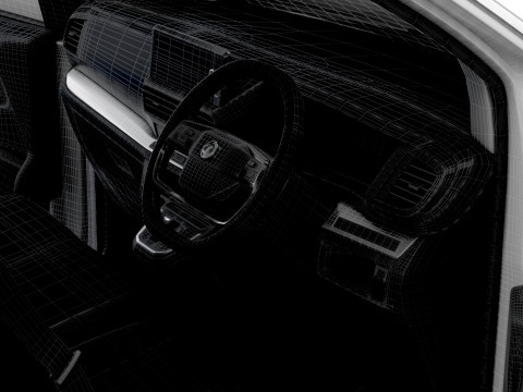 Vauxhall Vivaro Electric CombiVan L3 HQ Interior 2024 3Dモデル