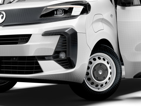 Vauxhall Vivaro Electric CombiVan L3 HQ Interior 2024 3Dモデル
