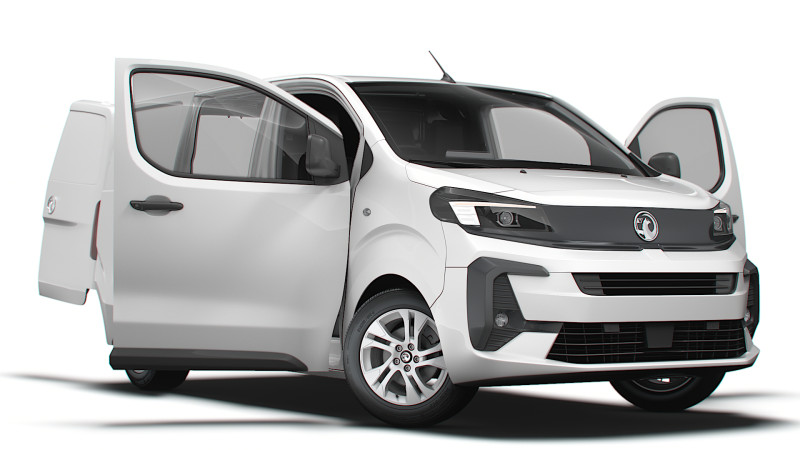 Vauxhall Vivaro Electric Van L1 HQ Interior 2024 3D Model .c4d .max .obj .3ds .fbx .stl .blend 