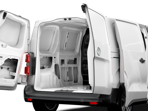 Vauxhall Vivaro Electric Van L1 HQ Interior 2024 3D Model