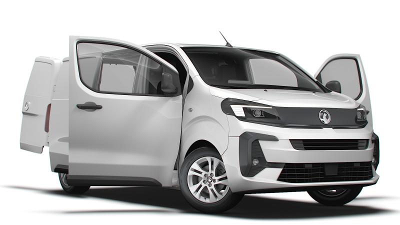 Vauxhall Vivaro Electric Van L2 HQ Interior 2024 3D Model .c4d .max .obj .3ds .fbx .stl .blend 