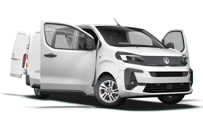 Vauxhall Vivaro Electric Van L3 HQ Interior 2024 Modelo 3D .c4d .max .obj .3ds .fbx .stl .blend 