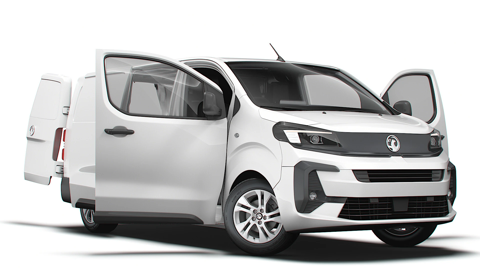 Vauxhall Vivaro Electric Van L3 HQ Interior 2024 3D Model .c4d .max .obj .3ds .fbx .stl .blend 