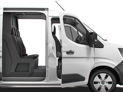 Nissan Interstar L2H2 CrewCab Van HQ Interior 2024 Model 3D