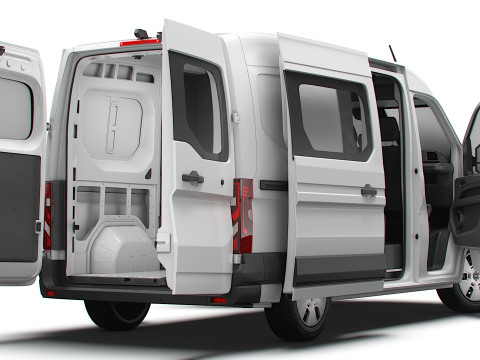 Nissan Interstar L2H2 CrewCab Van HQ Interior 2024 Model 3D