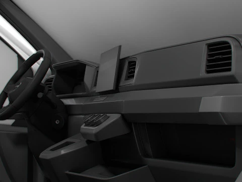 Nissan Interstar L2H2 CrewCab Van Interior central 2024 Modelo 3D