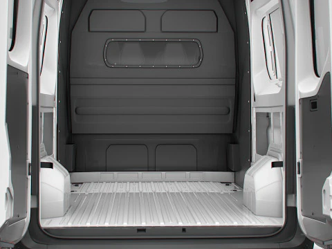 Nissan Interstar L2H2 CrewCab Van Interior central 2024 Modelo 3D