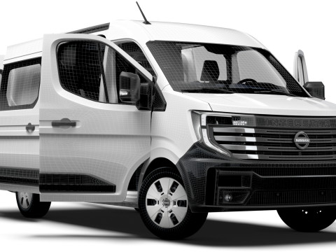 Nissan Interstar L2H2 CrewCab Van HQ Interior 2024 Model 3D