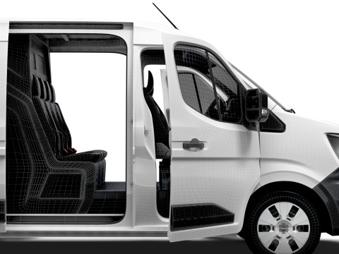 Nissan Interstar L2H2 CrewCab Van HQ Interior 2024 Model 3D