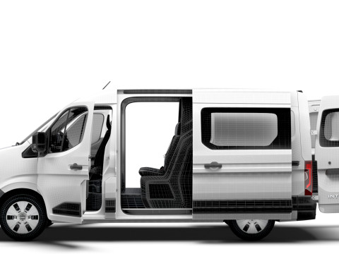 Nissan Interstar L2H2 CrewCab Van HQ Interior 2024 Model 3D