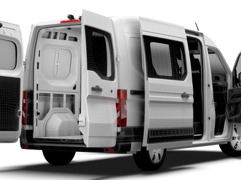 Nissan Interstar L2H2 CrewCab Van HQ Interior 2024 Model 3D