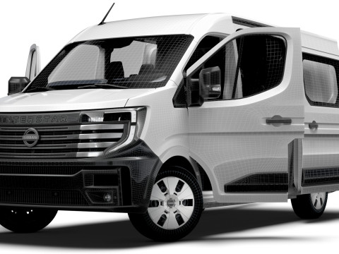 Nissan Interstar L2H2 CrewCab Van HQ Interior 2024 Model 3D