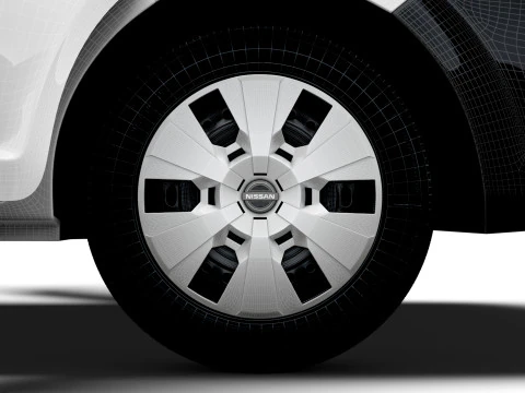 Nissan Interstar L2H2 CrewCab Van Interior central 2024 Modelo 3D