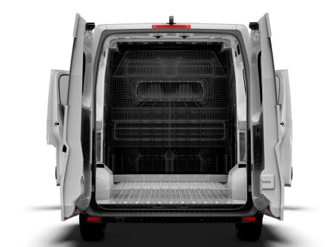 Nissan Interstar L2H2 CrewCab Van Interior central 2024 Modelo 3D