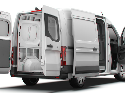 Nissan Interstar L2H2 Van HQ Interior 2024 3D Modell