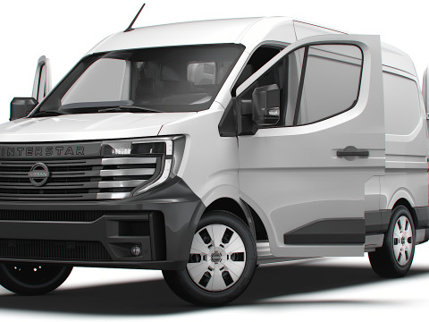 Nissan Interstar L2H2 Van HQ Interior 2024 3D Modell