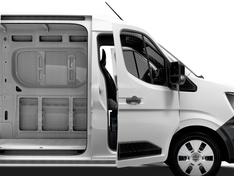 Nissan Interstar L2H2 Van HQ Interior 2024 3D Modell