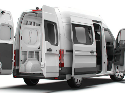 Nissan Interstar L2H3 CrewCab Van HQ Interior 2024 3D Model