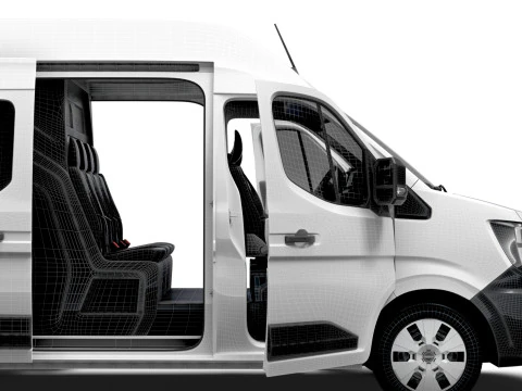 Nissan Interstar L2H3 CrewCab Van HQ Interior 2024 3D Model