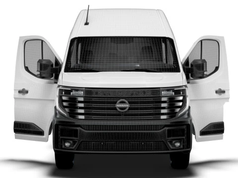 Nissan Interstar L2H3 CrewCab Van HQ Interior 2024 3D Model
