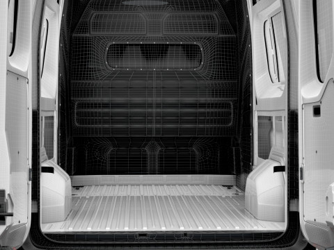 Nissan Interstar L2H3 CrewCab Van HQ Interior 2024 3D-Modell