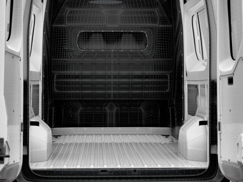 Nissan Interstar L2H3 CrewCab Van HQ Interior 2024 3D Model