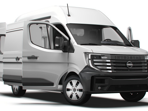 Nissan Interstar L2H3 Van HQ Interior 2024 3Dモデル