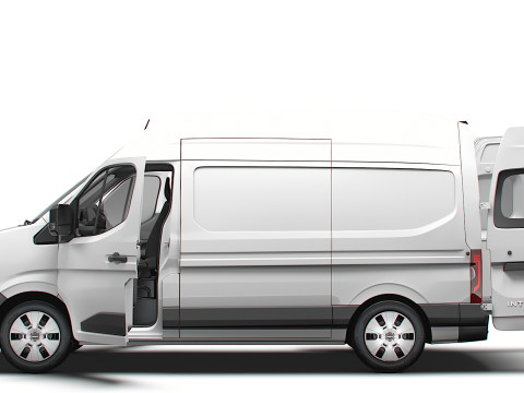 Nissan Interstar L2H3 Van HQ Interior 2024 3D Модель