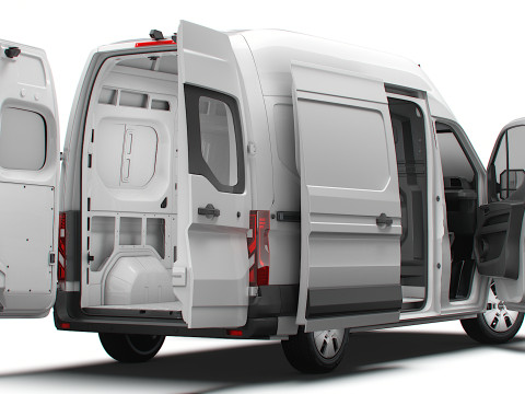 Nissan Interstar L2H3 Van HQ Interior 2024 3D Модель