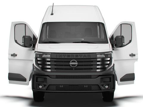 Nissan Interstar L2H3 Van HQ Interior 2024 3D Модель