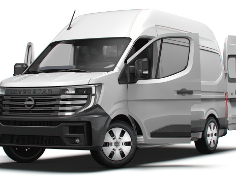 Nissan Interstar L2H3 Van HQ Interior 2024 3D Модель