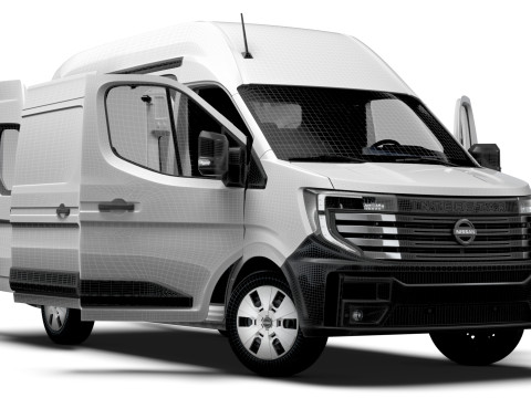 Nissan Interstar L2H3 Van HQ Interior 2024 3D Модель