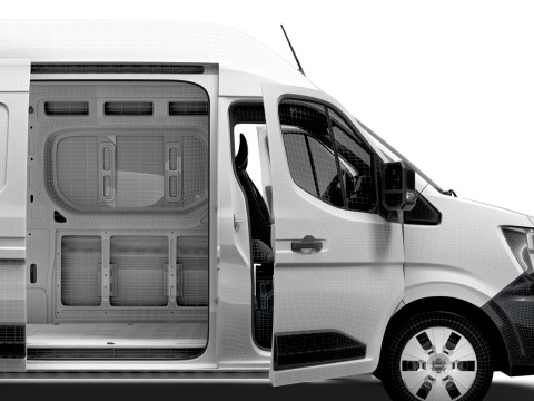 Nissan Interstar L2H3 Van HQ Interior 2024 3D Модель