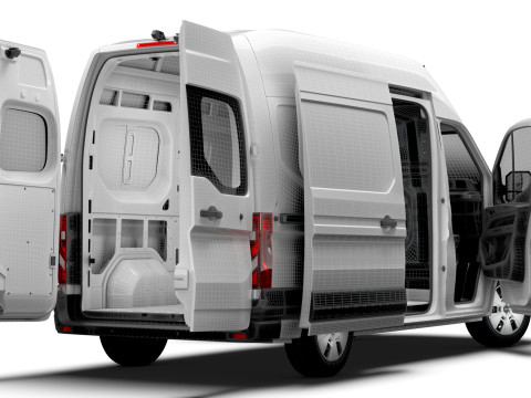 Nissan Interstar L2H3 Van HQ Interior 2024 3D Модель