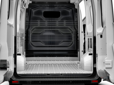 Nissan Interstar L2H3 Van HQ Interior 2024 3D Модель