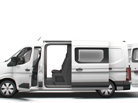 Nissan Interstar L3H2 CrewCab Van HQ Interior 2024 3Dモデル