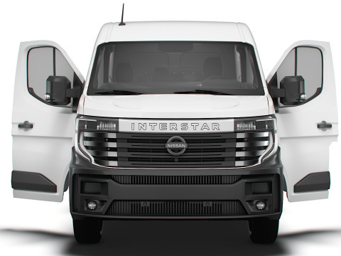 Nissan Interstar L3H2 CrewCab Van HQ Interior 2024 3Dモデル