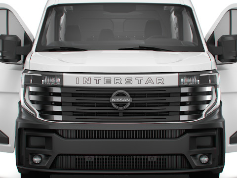Nissan Interstar L3H2 CrewCab Van HQ Interior 2024 3Dモデル