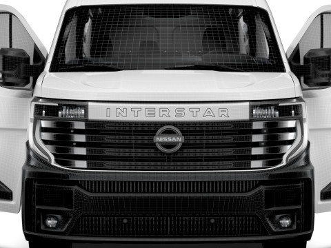 Nissan Interstar L3H2 CrewCab Van HQ Interior 2024 3Dモデル